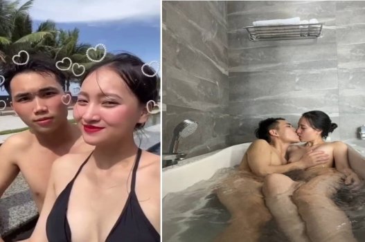 Hạ My xoạc phê với thằng bạn trai trong chuyến đi chơi